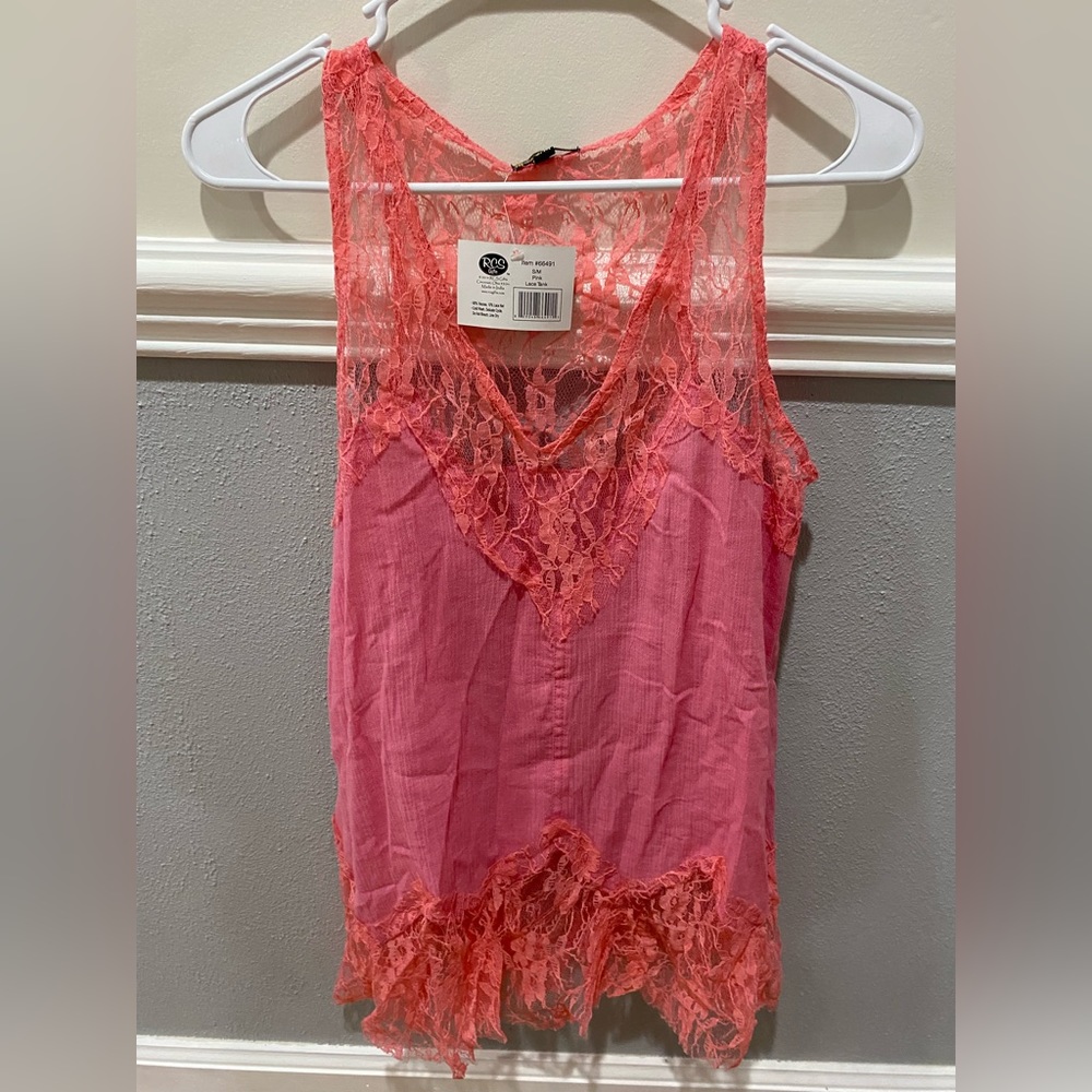 Pink Sleeveless Top